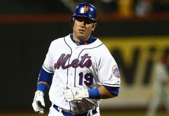 NEW YORK - JUNE 09:  Ryan Church #19 of the New York Mets rounds the bases against the Philadelphia Phillies during their game at Citi Field on June 9, 2009 in the Flushing neighborhood of the Queens borough of New York City.  (Photo by Chris McGrath/Getty Images)