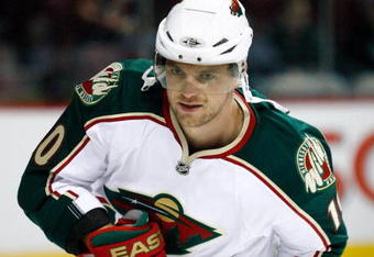 MONTREAL- OCTOBER 4:  Marian Gaborik #10 of the Minnesota Wild skates during the warm up period prior to facing the Montreal Canadiens at the Bell Centre on October 04, 2008 in Montreal, Quebec, Canada.  The Wild defeated the Canadiens 3-0.   (Photo by Richard Wolowicz/Getty Images)