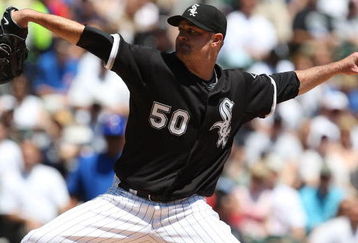 CHICAGO - JUNE 28: Starting pitcher John Danks #50 of the Chicago White Sox delivers the ball against the Chicago Cubs on June 28, 2009 at U.S. Cellular Field in Chicago, Illinois. The White Sox defeated the Cubs 6-0. (Photo by Jonathan Daniel/Getty Images)