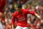 MANCHESTER, ENGLAND - MAY 10:  Cristiano Ronaldo of Manchester United scores the opening goal during the Barclays Premier League match between Manchester United and Manchester City at Old Trafford on May 10, 2009 in Manchester, England.  (Photo by Alex Livesey/Getty Images)