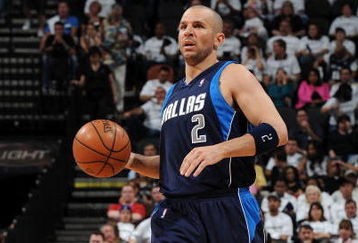 SAN ANTONIO - APRIL 18:  Guard Jason Kidd #2 of the Dallas Mavericks during play against the San Antonio Spurs in Game One of the Western Conference Quarterfinals during the 2009 NBA Playoffs at AT&T Center on April 18, 2009 in San Antonio, Texas. NOTE TO USER: User expressly acknowledges and agrees that, by downloading and or using this photograph, User is consenting to the terms and conditions of the Getty Images License Agreement.  (Photo by Ronald Martinez/Getty Images)
