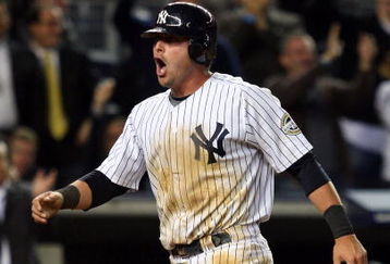 NEW YORK - MAY 19: Francisco Cervelli #29 of the New York Yankees celebrates after scoring on teammate Derek Jeter's #2 (not pictured) double in the seventh inning against the Baltimore Orioles at Yankee Stadium May 19, 2009 in the Bronx borough of New York City.  (Photo by Jim McIsaac/Getty Images)