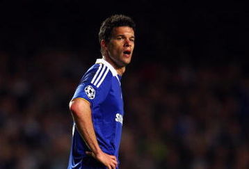 LONDON, ENGLAND - MAY 06:  Michael Ballack of Chelsea looks dejected after defeat in the UEFA Champions League Semi Final Second Leg match between Chelsea and Barcelona at Stamford Bridge on May 6, 2009 in London, England.  (Photo by Jamie McDonald/Getty Images)