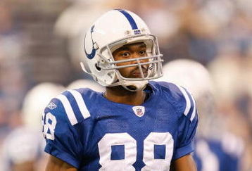 INDIANAPOLIS - DECEMBER 28:  Marvin Harrison #88 of the Indianapolis Colts walks on the field during the game against the Tennessee Titans on December 28, 2008 at Lucas Oil Stadium in Indianapolis, Indiana. (Photo by: Jamie Squire/Getty Images)