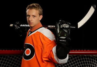 MONTREAL, QC - JUNE 27:  Dave Labrecque of the Philadelphia Flyers poses for a portrait during the 2009 NHL Entry Draft at the Bell Centre on June 27, 2009 in Montreal, Quebec, Canada.  (Photo by Jamie Squire/Getty Images)