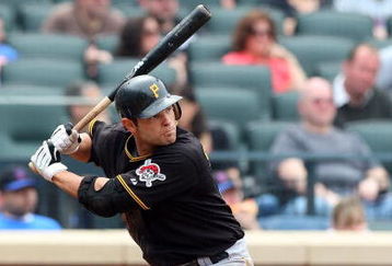 NEW YORK - MAY 09:  Freddy Sanchez #12 of the Pittsburgh Pirates bats against the New York Mets on May 9, 2009 at Citi Field in the Flushing neighborhood of the Queens borough of New York City. The Mets defeated the Pirates 10-1.  (Photo by Jim McIsaac/Getty Images)