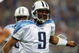 ST. LOUIS - SEPTEMBER 25: Steve McNair #9 of Tennessee Titans argues a call in the first quarter against the St. Louis Rams on September 25, 2005 at the Edward Jones Dome  in St. Louis, Missouri. (Photo by Elsa/Getty Images). 