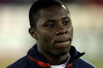 COMMERCE CITY, CO - NOVEMBER 19:  Freddy Adu #10 of the USA takes the field for player introductions prior to facing Guatemala during their semifinal round FIFA World Cup qualifier match at Dick's Sporting Goods Park on November 19, 2008 in Commerce City, Colorado. USA defeated Guatemala 2-0.  (Photo by Doug Pensinger/Getty Images)