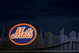 FLUSHING, NY - APRIL 13: A Mets logo inside the ground is seen on opening day at Citi Field on April 13, 2009 in the Flushing neighborhood of the Queens borough of New York City. This is the first regular season MLB game being played at the new venue which replaced Shea Stadium as the Mets home field. (Photo by Nick Laham/Getty Images)