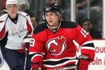 NEWARK, NJ - SEPTEMBER 29:  Nicklas Bergfors of the New Jersey Devils skates during the game against the Washington Capitals on September 29, 2008 at the Prudential Center in Newark, New Jersey.  (Photo by Bruce Bennett/Getty Images)