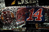 DAYTONA BEACH, FL - JULY 04: A view of confetti on the #14 Burger King Chevrvolet, after post race celbration in victory lane prior to Tony Stewart (not pictured) winning the NASCAR Sprint Cup Series 51st Annual Coke Zero 400 at Daytona International Speedway on July 4, 2009 in Daytona Beach, Florida.  (Photo by Sam Greenwood/Getty Images)