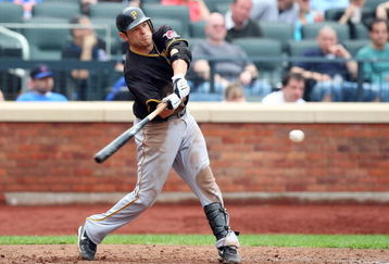 NEW YORK - MAY 09:  Freddy Sanchez #12 of the Pittsburgh Pirates bats against the New York Mets on May 9, 2009 at Citi Field in the Flushing neighborhood of the Queens borough of New York City. The Mets defeated the Pirates 10-1.  (Photo by Jim McIsaac/Getty Images)