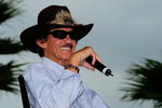 DAYTONA BEACH, FL - JULY 03:  NASCAR Legend Richard Petty, speaks with fans during a NASCAR questions and answers session prior to qualifying for the NASCAR Sprint Cup Series Coke Zero 400 at Daytona International Speedway on July 3, 2009 in Daytona Beach, Florida.  (Photo by Sam Greenwood/Getty Images)