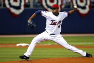MINNEAPOLIS, MN - APRIL 6: Francisco Liriano #47 of the Minnesota Twins pitches against the Seattle Mariners at the Metrodome on opening day, April 6, 2009 in Minneapolis, Minnesota. (Photo by Scott A. Schneider/Getty Images)