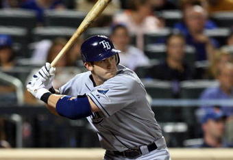 NEW YORK - JUNE 19:  Evan Longoria #3 of the Tampa Bay Rays bats against the New York Mets on June 19, 2009 at Citi Field in the Flushing neighborhood of the Queens borough of New York City.  (Photo by Jim McIsaac/Getty Images)
