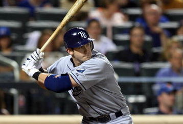 NEW YORK - JUNE 19:  Evan Longoria #3 of the Tampa Bay Rays bats against the New York Mets on June 19, 2009 at Citi Field in the Flushing neighborhood of the Queens borough of New York City.  (Photo by Jim McIsaac/Getty Images)