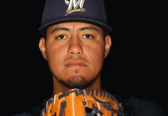 MARYVALE, AZ - FEBRUARY 19: Yovani Gallardo of the Milwaukee Brewers poses during photo day at the Brewers spring training complex on February 19, 2009 in Maryvale, Arizona. (Photo by Ronald Martinez/Getty Images)