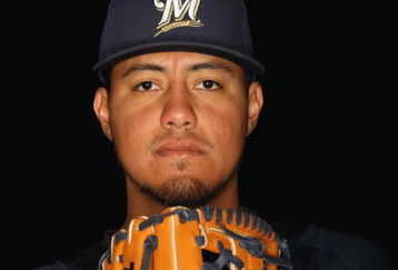 MARYVALE, AZ - FEBRUARY 19: Yovani Gallardo of the Milwaukee Brewers poses during photo day at the Brewers spring training complex on February 19, 2009 in Maryvale, Arizona. (Photo by Ronald Martinez/Getty Images)