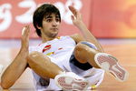 BEIJING - AUGUST 20:  Ricard Rubio #6 of Spain falls during play in the men's basketball quarterfinal game against Croatia at the Olympic Basketball Gymnasium during Day 12 of the Beijing 2008 Olympic Games on August 20, 2008 in Beijing, China.  (Photo by Streeter Lecka/Getty Images)