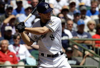 MILWAUKEE - MAY 14: Ryan Braun #8 of the Milwaukee Brewers prepares to hit the ball against the Florida Marlins on May 14, 2009 at Miller Park in Milwaukee, Wisconsin. The Brewers defeated the Marlins 5-3. (Photo by Jonathan Daniel/Getty Images)