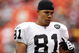 KANSAS CITY, MO - SEPTEMBER 14: Chaz Schilens #81 of the Oakland Raiders looks on during their NFL game against the Kansas City Chiefs at Arrowhead Stadium on September 14, 2008 in Kansas City, Missouri. The Raiders defeated the Chiefs 23-8. (Photo by Jamie Squire/Getty Images)