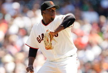 SAN FRANCISCO - MAY 13:  Merkin Valdez #47 of the San Francisco Giants pitches against the Washington Nationals at AT&T Park on May 13, 2009 in San Francisco, California.  (Photo by Ezra Shaw/Getty Images)
