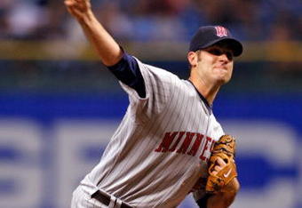 ST. PETERSBURG, FL - SEPTEMBER 19: Starting pitcher Nick Blackburn #53 of the Minnesota Twins pitches against the Tampa Bay Rays during the game on September 19, 2008 at Tropicana Field in St. Petersburg, Florida. (Photo by J. Meric/Getty Images)