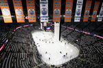 EDMONTON, AB - OCTOBER 4:  A general view shows the championship banners before the Edmonton Oilers game against the San Jose Sharks on October 4, 2007 at Rexall Place in Edmonton, Alberta, Canada. (Photo by Tim Smith/Getty Images)