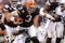 CLEVELAND - NOVEMBER 30: Derek Anderson #3 of the Cleveland Browns battles for extra yards on a second quarter run against the Indianapolis Colts on November 30, 2008 at Cleveland Browns Stadium in Cleveland, Ohio.  (Photo by Gregory Shamus/Getty Images)