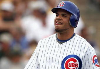MESA, AZ - MARCH 03:  Aramis Ramirez #16 of the Chicago Cubs reacts after striking out against the Oakland Athletics during the spring training game at HoHoKam Park on March 3, 2009 in Mesa, Arizona. The Cubs defeated the A's 6-4.  (Photo by Christian Petersen/Getty Images)