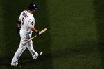NEW YORK - JUNE 28:  David Wright #5 of the New York Mets walks back to the dugout after striking out against the New York Yankees on June 28, 2009 at Citi Field in the Flushing neighborhood of the Queens borough of New York City.  (Photo by Jim McIsaac/Getty Images)