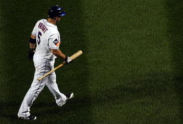 NEW YORK - JUNE 28:  David Wright #5 of the New York Mets walks back to the dugout after striking out against the New York Yankees on June 28, 2009 at Citi Field in the Flushing neighborhood of the Queens borough of New York City.  (Photo by Jim McIsaac/Getty Images)