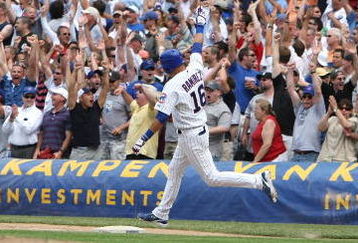 CHICAGO - JUNE 20: Aramis Ramirez #16 of the Chicago Cubs celebrates as he rounds the bases after hitting a walk-off solo home run to beat the Chicago White Sox in the bottom of the 9th inning on June 20, 2008 at Wrigley Field in Chicago, Illinois. The Cubs defeated the White Sox 4-3. (Photo by Jonathan Daniel/Getty Images)