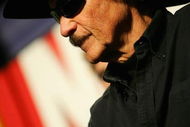 CONCORD, NC - JANUARY 24: Richard Petty answers questions from the media during the Lowes Motor Speedway Tour Press Conference on January 24, 2005 at the NASCAR Research & Development Center in Concord, North Carolina. (Photo by Streeter Lecka/Getty Images for NASCAR)