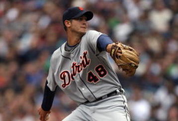 SEATTLE - APRIL 19:  Rick Porcello #48 of the Detroit Tigers pitches against the Seattle Mariners during the game on April 19, 2009 at Safeco Field in Seattle, Washington. (Photo by Otto Greule Jr/Getty Images)