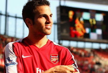 LONDON, ENGLAND - MAY 24:  Cesc Fabregas of Arsenal takes off his captains armband after the Barclays Premier League match between Arsenal and Stoke City at Emirates Stadium on May 24, 2009 in London, England.  (Photo by Ryan Pierse/Getty Images)