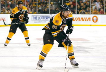BOSTON - MAY 10: Phil Kessel #81 of the Boston Bruins heads toward the net against the Carolina Hurricances during Game Five of the Eastern Conference Semifinal Round of the 2009 Stanley Cup Playoffs on May 10, 2009 at the TD Banknorth Garden in Boston, Massachusetts. (Photo by Jim Rogash/Getty Images)