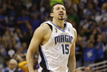 ORLANDO, FL - JUNE 11:  Hedo Turkoglu #15 of the Orlando Magic heads toward the sideline during Game Four of the 2009 NBA Finals against the Los Angeles Lakers on June 11, 2009 at Amway Arena in Orlando, Florida. The Lakers won in overtime 99-91. NOTE TO USER:  User expressly acknowledges and agrees that, by downloading and or using this photograph, User is consenting to the terms and conditions of the Getty Images License Agreement. (Photo by Chris Graythen/Getty Images)