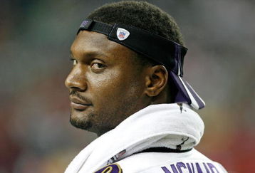 ATLANTA - AUGUST 31:  Quarterback Steve McNair #9 of the Baltimore Ravens watches the action from the sidelines since he did not play in the first half of the NFL preseason game at the Georgia Dome August 31, 2007 in Atlanta, Georgia.  (Photo by Mike Zarrilli/Getty Images)