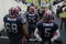 ORCHARD PARK, NY - DECEMBER 28:  Langston Walker #68, Duke Preston #75 and Trent Edwards #5 of the Buffalo Bills wait to walk on the field before the game against the New England Patriots on December 28, 2008 at Ralph Wilson Stadium in Orchard Park, New York. (Photo by Rick Stewart/Getty Images)