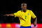 JOHANNESBURG, SOUTH AFRICA - JUNE 28:   Maicon of Brazil gestures during the FIFA Confederations Cup Final between USA and Brazil at the Ellis Park Stadium on June 28, 2009 in Johannesburg, South Africa.  (Photo by Jamie McDonald/Getty Images)