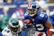 EAST RUTHERFORD, NJ - DECEMBER 07: Sinorice Moss #83 of the New York Giants returns a kickoff against the Philadelphia Eagles at Giants Stadium on December 7, 2008 in East Rutherford, New Jersey.  (Photo by Nick Laham/Getty Images)