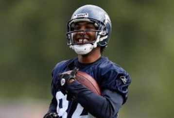 RENTON, WA - MAY 2:  T.J. Houshmandzadeh #84 of the Seattle Seahawks smiles during minicamp at the Seahawks training facility on May 2, 2009 in Renton, Washington. (Photo by Otto Greule Jr/Getty Images) 