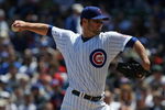 CHICAGO - MAY 16: Starting pitcher Randy Wells #36 of the Chicago Cubs delivers the ball during a game against the Houston Astros on May 16, 2009 at Wrigley Field in Chicago, Illinois. The Cubs defeated the Astros 5-4. (Photo by Jonathan Daniel/Getty Images)