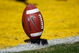BATON ROUGE, LA - NOVEMBER 08:  Detail view of the football as kicker Josh Jasper #30 of the Louisiana State University Tigers warms up before the game against the Alabama Crimson Tide on November 11, 2008 at Tiger Stadium in Baton Rouge, Louisiana.  (Photo by Chris Graythen/Getty Images)