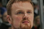 ATLANTA - JANUARY 26:  Western Conference All-Star Henrik Sedin #33 of the Vancouver Canucks looks on during the Dodge/NHL SuperSkills competition as part of the 2008 NHL All-Star weekend at Philips Arena on January 26, 2008 in Atlanta, Georgia.  (Photo by Bruce Bennett/Getty Images)