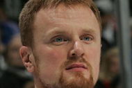 ATLANTA - JANUARY 26:  Western Conference All-Star Henrik Sedin #33 of the Vancouver Canucks looks on during the Dodge/NHL SuperSkills competition as part of the 2008 NHL All-Star weekend at Philips Arena on January 26, 2008 in Atlanta, Georgia.  (Photo by Bruce Bennett/Getty Images)