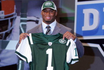 NEW YORK - APRIL 26:  Vernon Gholston poses for a photo after being selected as the sixth overall pick by the New York Jets during the 2008 NFL Draft on April 26, 2008 at Radio City Music Hall in New York City.  (Photo by Jim McIsaac/Getty Images)