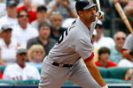 ATLANTA - JUNE 27:  Mike Lowell #25 of the Boston Red Sox grounds out against the Atlanta Braves at Turner Field on June 27, 2009 in Atlanta, Georgia.  (Photo by Kevin C. Cox/Getty Images)