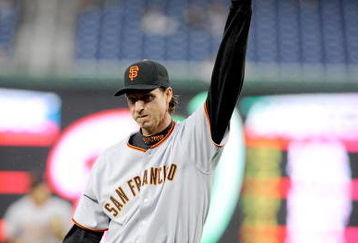 WASHINGTON - JUNE 04:  Randy Johnson #51 of the San Francisco Giants walks off the field after the sixth inning against the Washington Nationals at Nationals Park on June 4, 2009 in Washington, DC.  Johnson is vying for his 300th career victory.  (Photo by Greg Fiume/Getty Images)